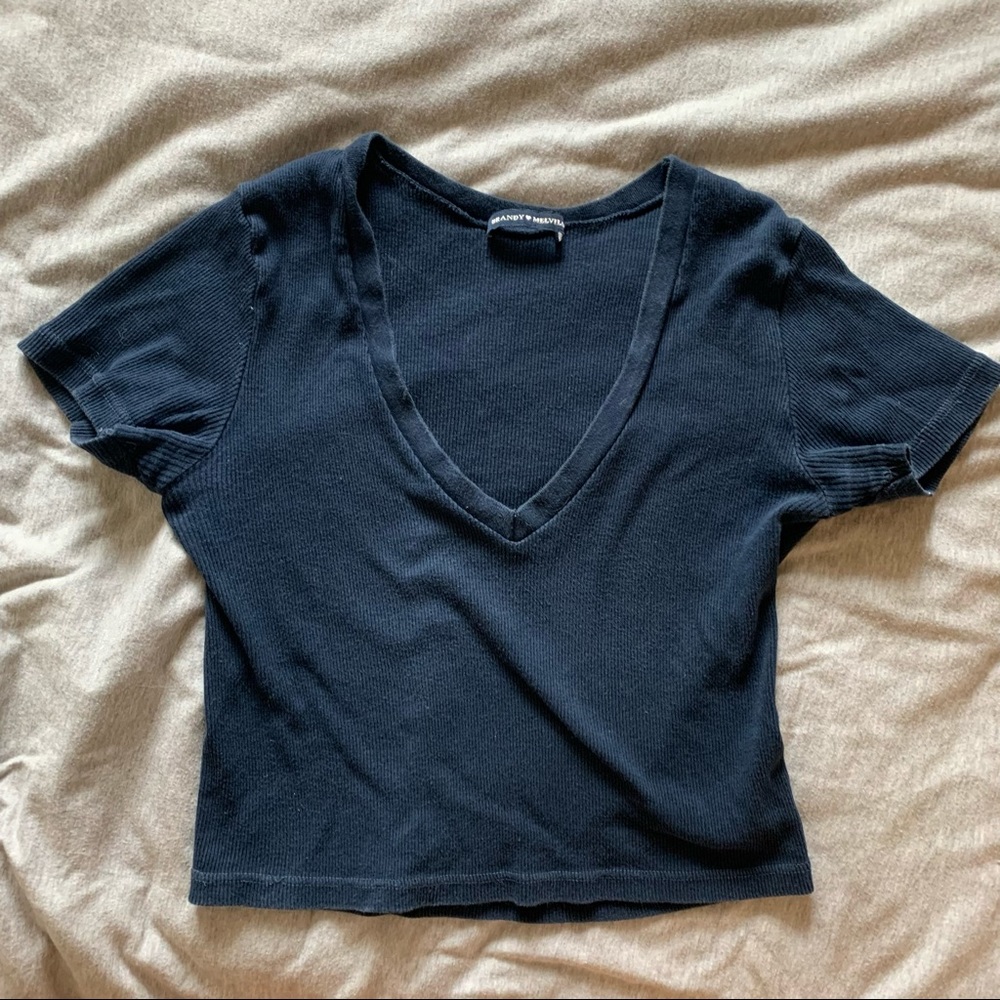 Brandy Melville Navy Crop Top